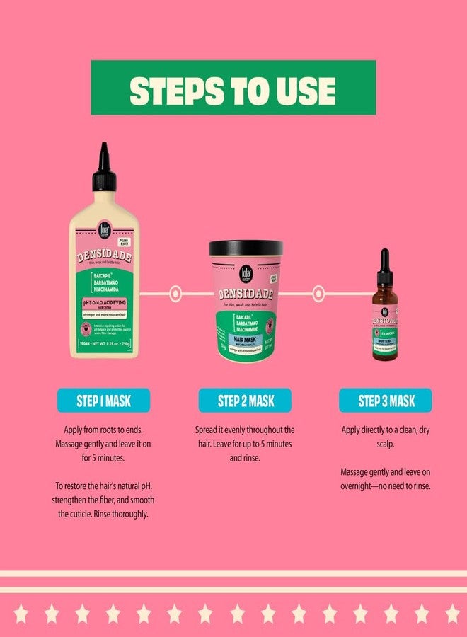 Lola From Rio - Densidade - Hair Mask For Fine, Weak, Brittle Hair, and Hair loss Problems, Stimulate Hair Growth and Improves Hair Resistance, Density, and Volume 8.11 Fl-Oz - Image 5